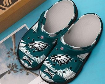 Philadelphia Eagles Crocband Clog Comfortable For Mens And Womens Classic Clog Water Shoes Comfortable