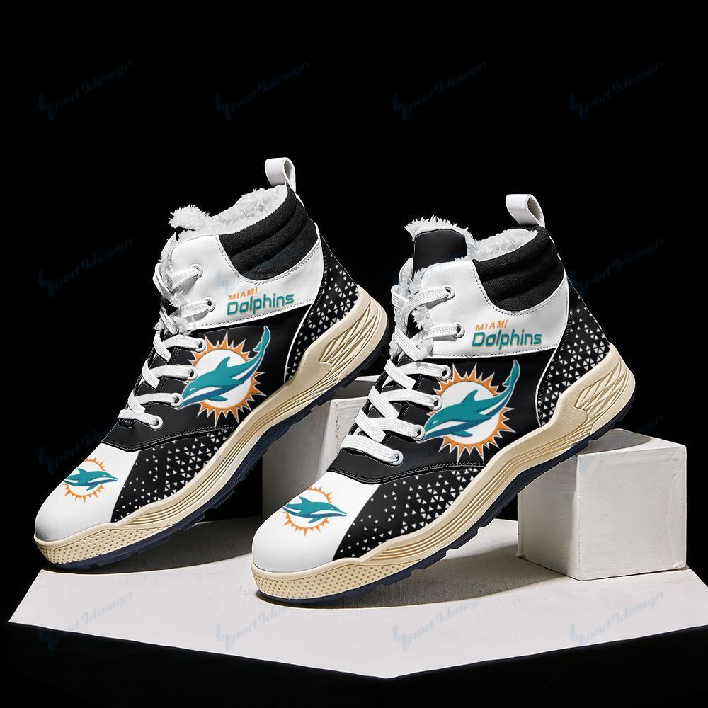 Miami Dolphins Winter High Top Fashion Sneaker 54