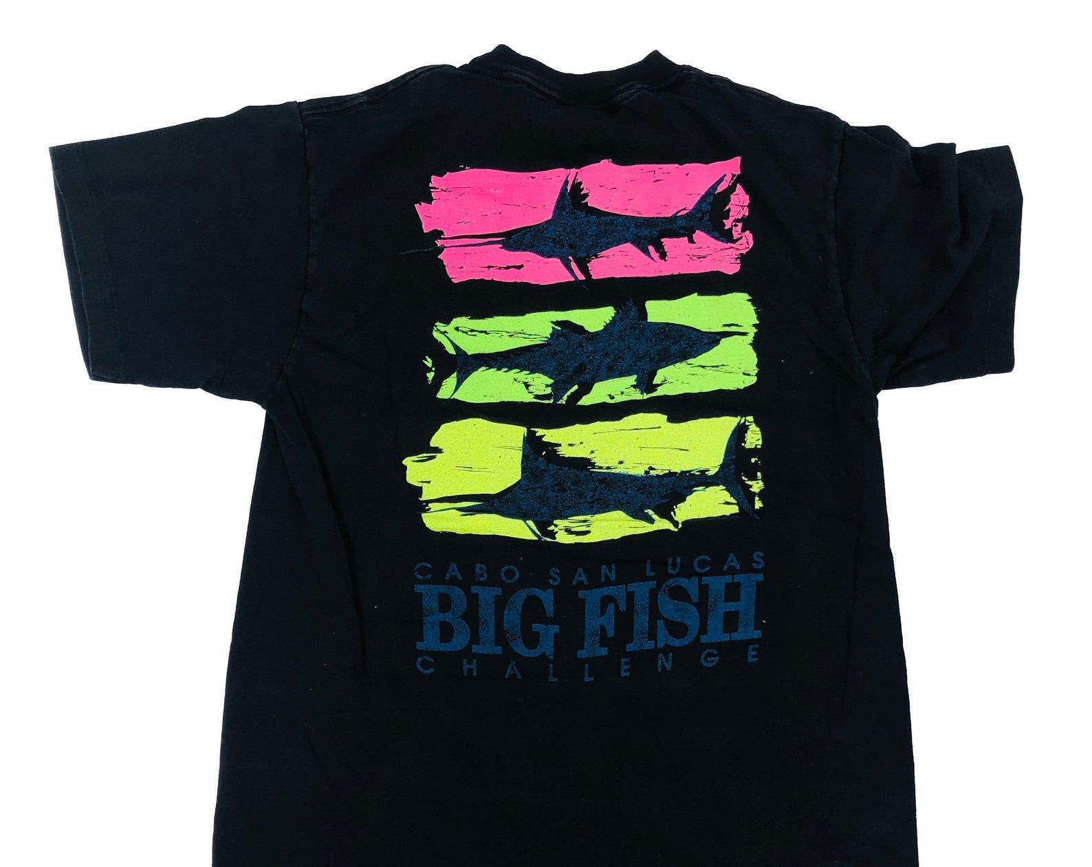 Vintage Newport Big Blue Fish Challenge Back T-shirt