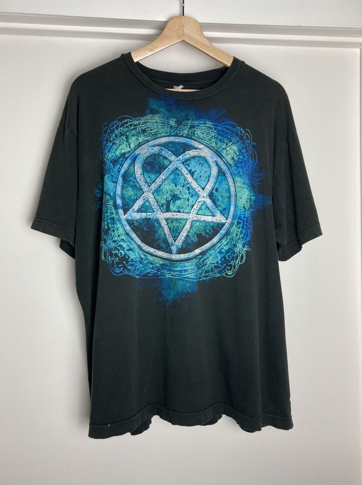 Vintage HIM Rock Band Heartagram T Shirt