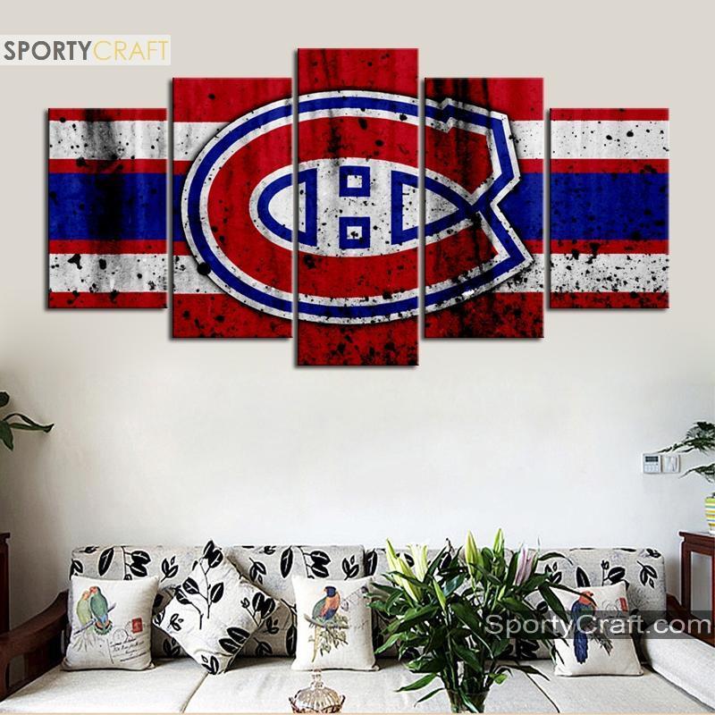 Montreal Canadiens Rough Style Canvas – Donelanetop Store