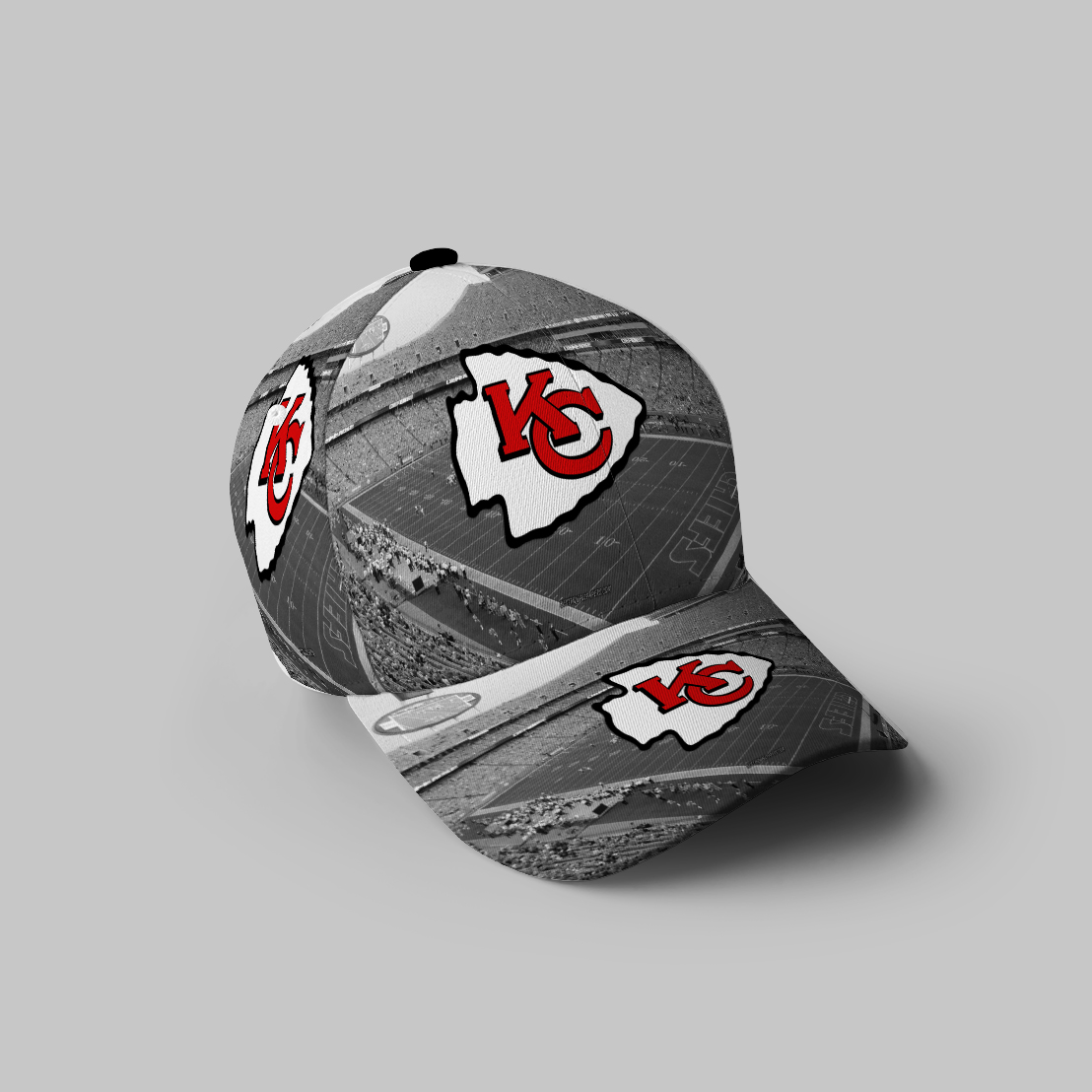 Kansas City Chiefs Arrowhead Stadium 3D Printing Baseball Cap Classic Hat