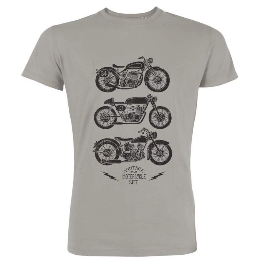 Men T-shirt Vintage Motorcycle Set Choose