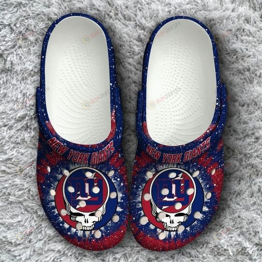 New York Giants Grateful Dead Pattern Crocs Classic Clogs Shoes – Aop Clog