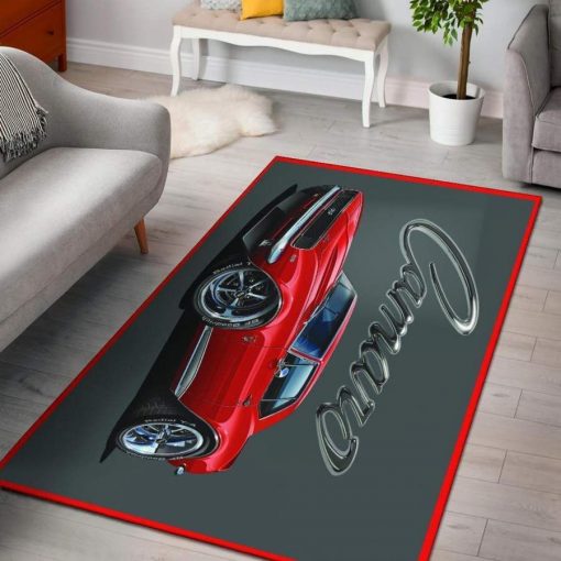 1967 Chevrolet Camaro Ss Area Rug Living Room Rug Home Decor Carpets Gray