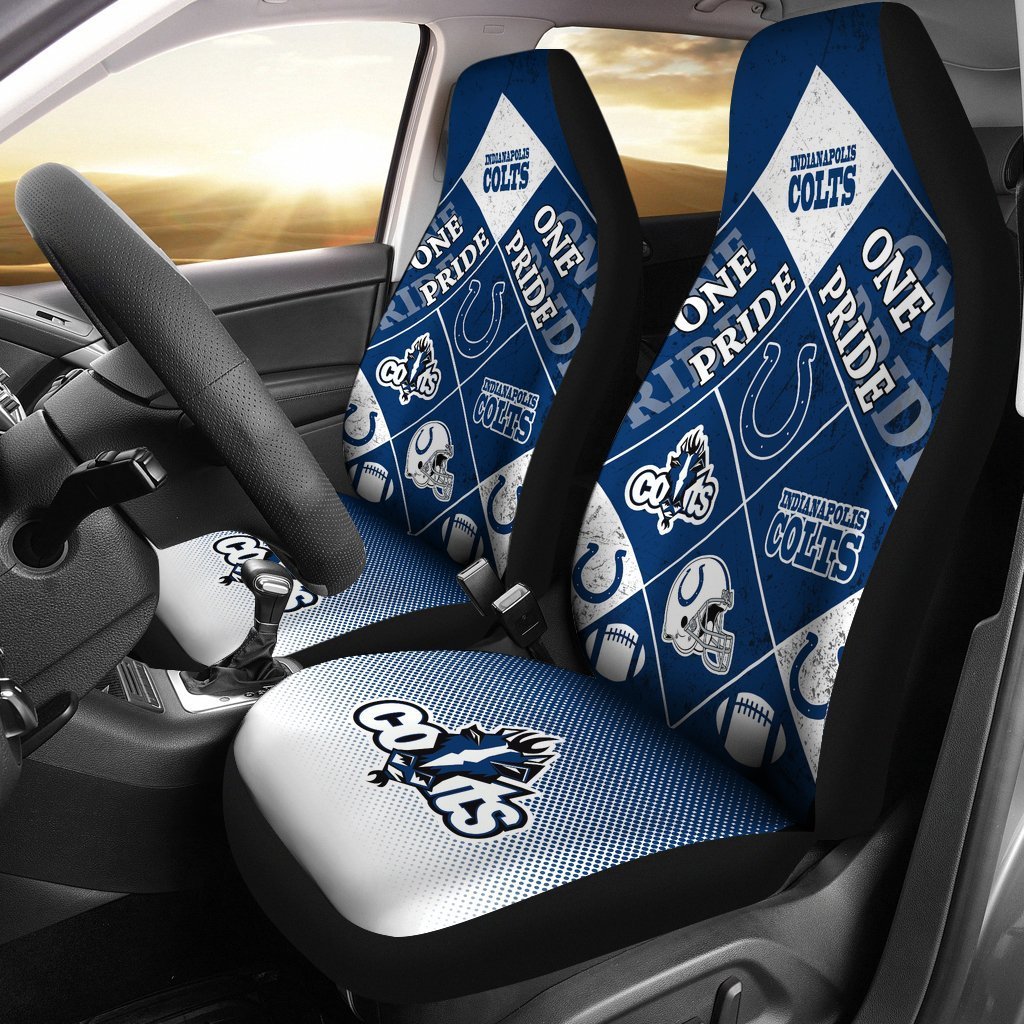 Pride Flag of Pro Indianapolis Colts Car Seat Covers