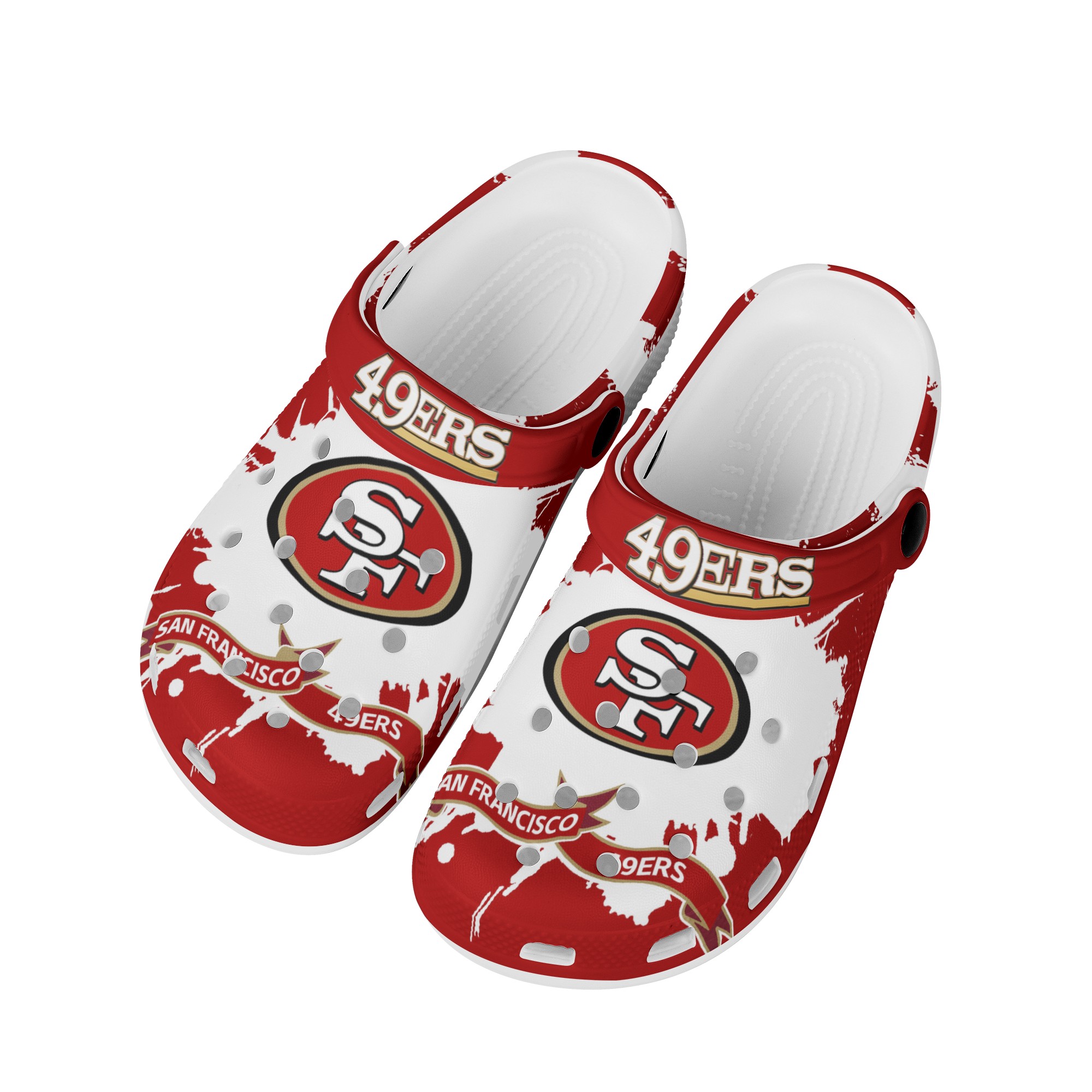 San Francisco 49Ers Shoes Cute Style#1 Crocs Shoes For Fans