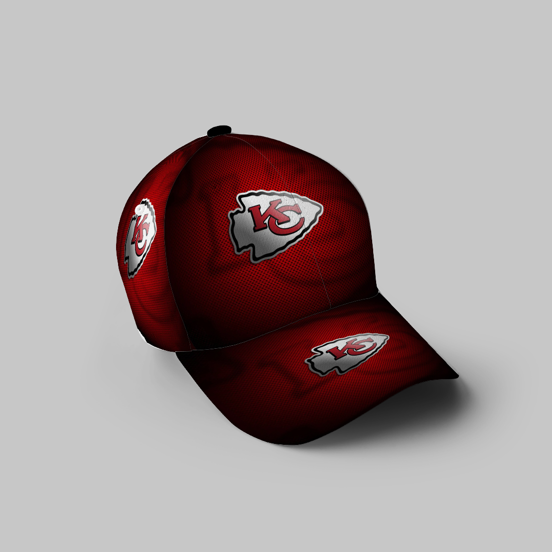 Kansas City Chiefs Emblem V5 3D Printing Baseball Cap Classic Hat