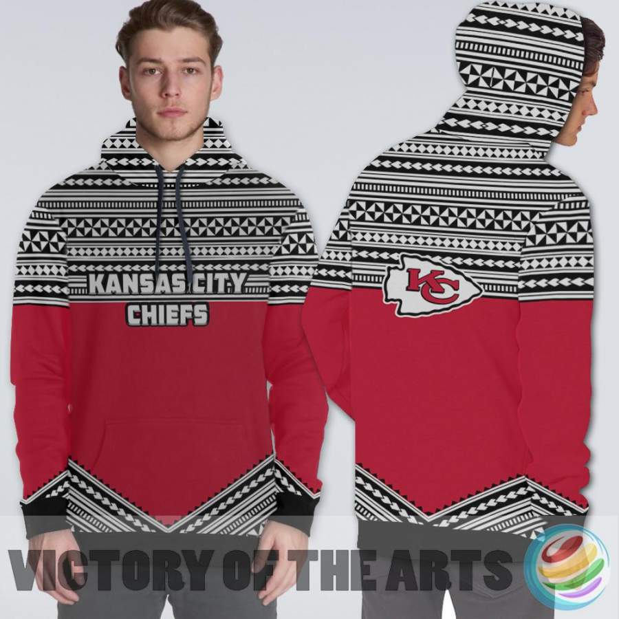 Simple Color Floral Kansas City Chiefs Hoodie