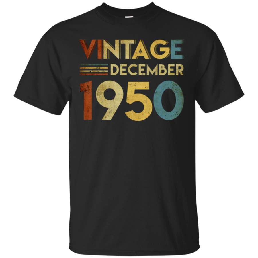 AGR 1950 December Vintage 68th Birthday T-Shirt