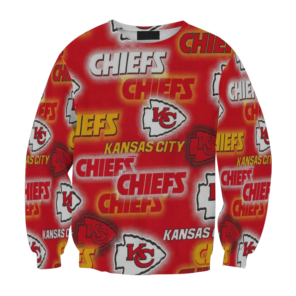 Kansas City Chiefs Emblem V8 Gift For Fan 3D Full Printing Sweatshirt