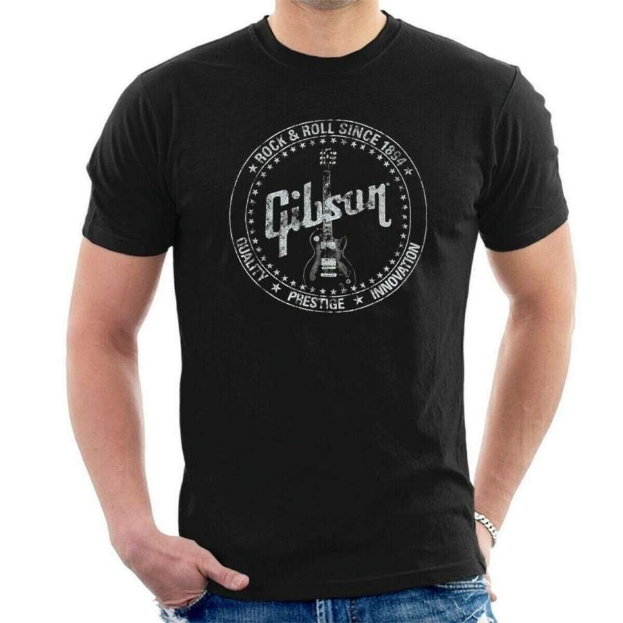 GIBSON SINCE 1894 T-SHIRT McCarty Les Paul Guitar Vintage Style