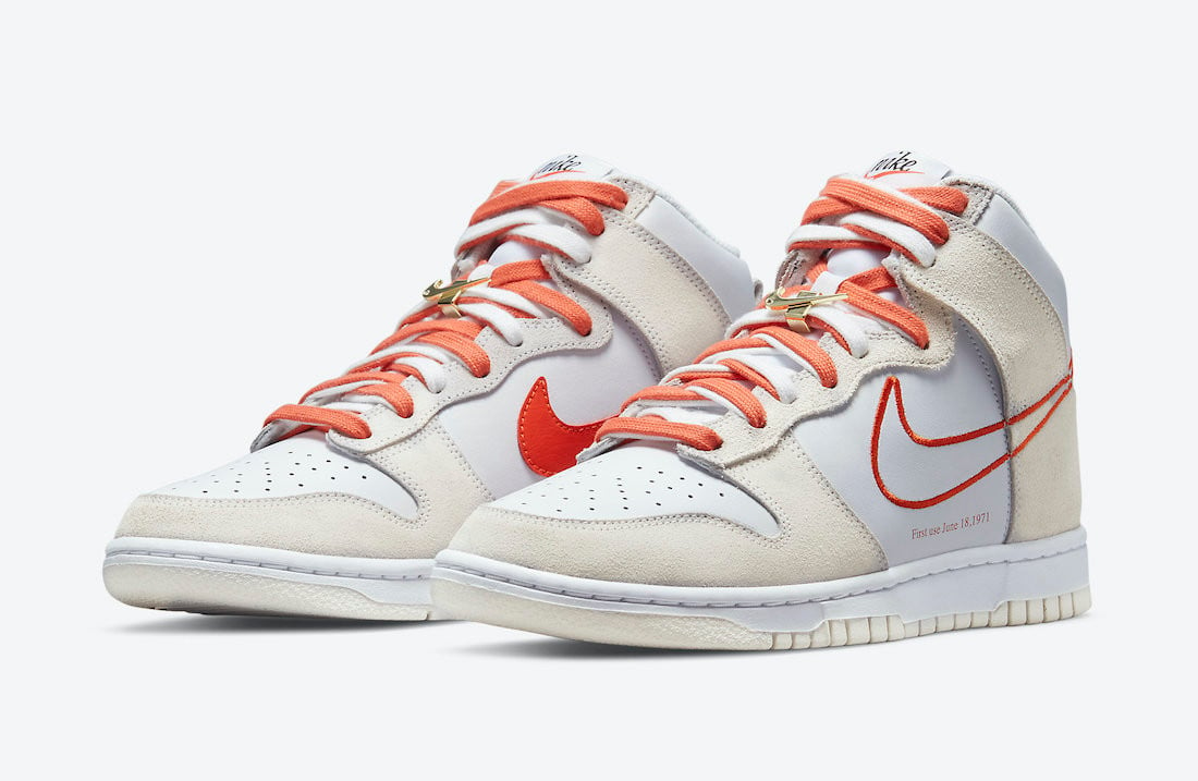 Nike Dunk High SE ‘First Use Pack – White Orange’ Shoes Sneakers PR-403059