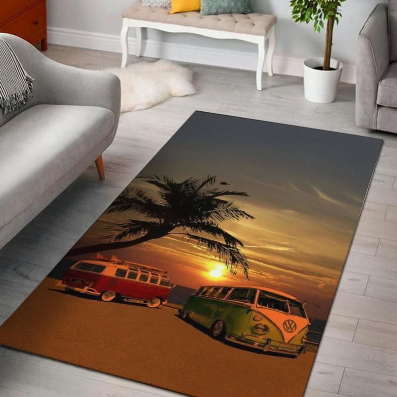 Campervan Rug Volkswagen Camper Van, Living Room Rugs, Floor Decor