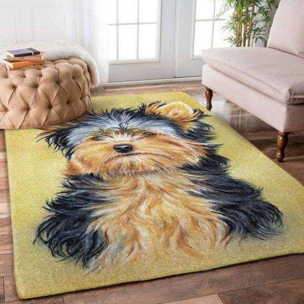 Yorkshire Terrier Home Decor Rectangle Area Rug 9