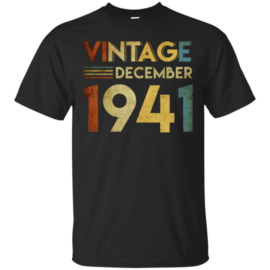 AGR 1941 December Vintage 77th Birthday T-Shirt