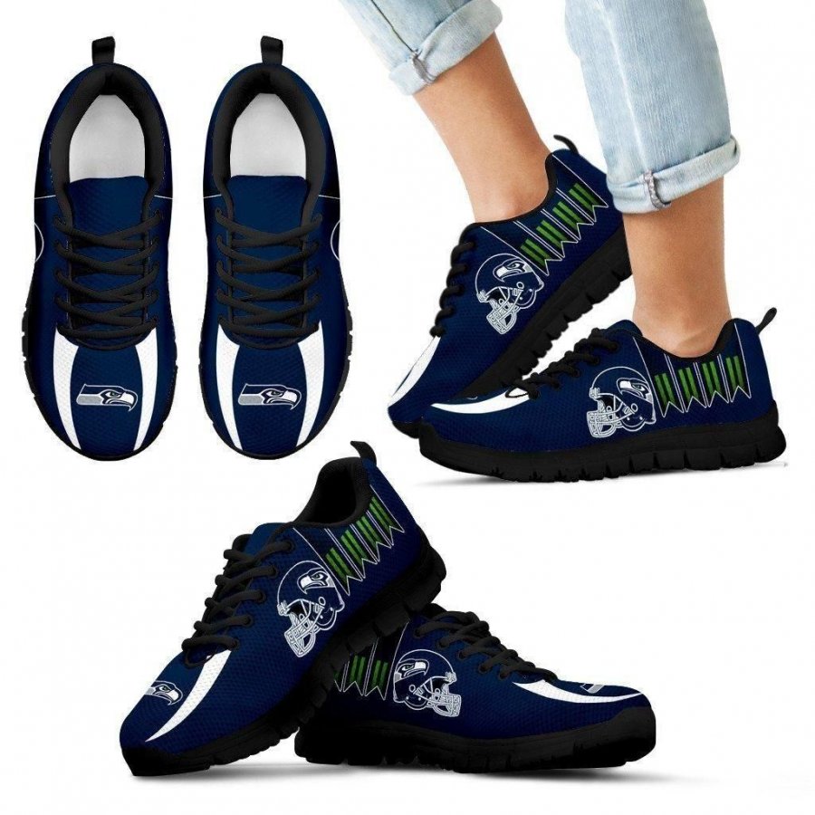 Vintage Four Flags With Streaks Seattle SeahawksSneakers