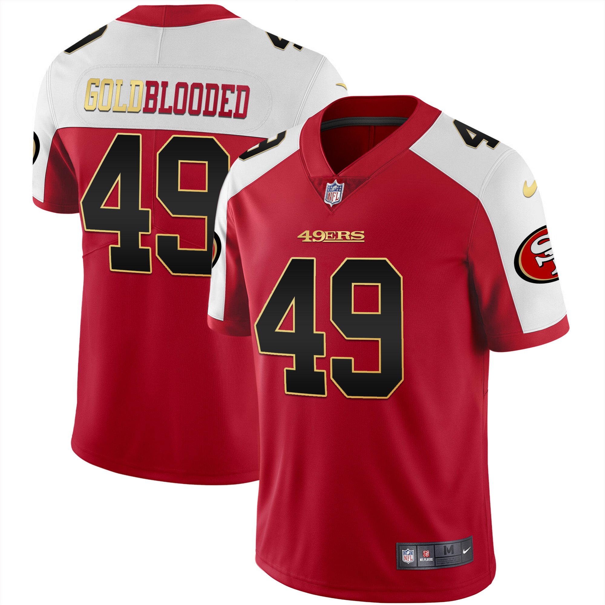 San Francisco 49Ers Gold Blooded Jersey – All Stitched – TXTrend Shop