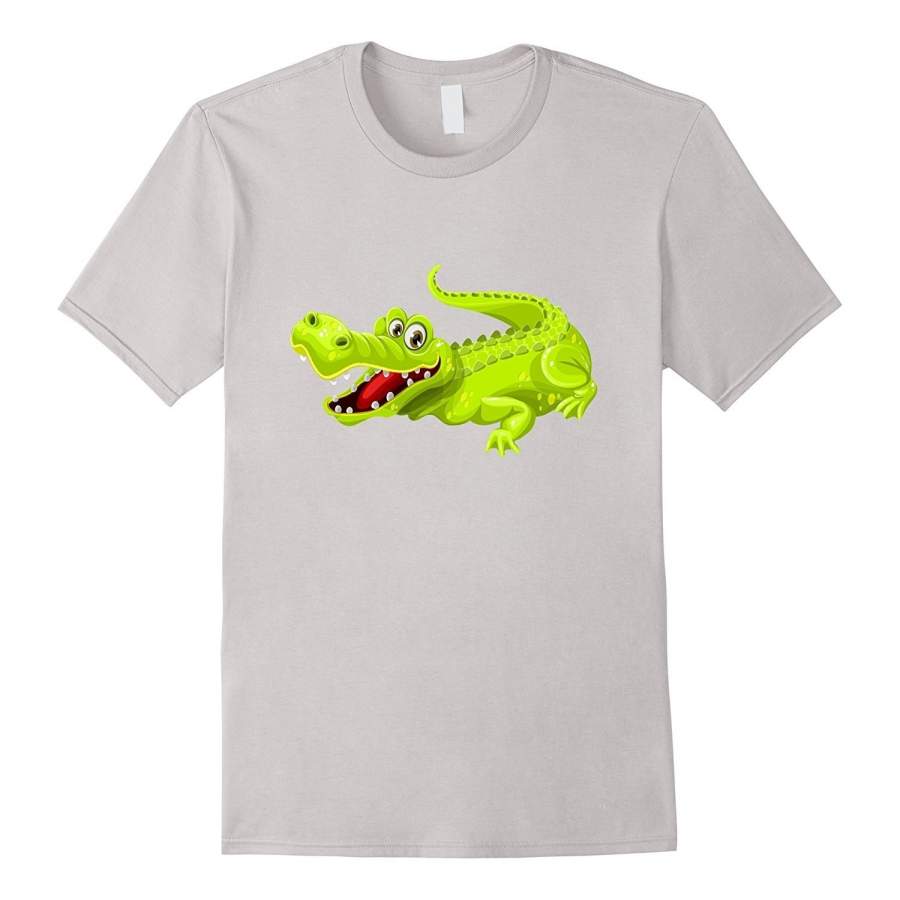 Alligator Crocodile Fashion Short Sleeved T-Shirt Cute Jungle Animal Tee Shirt Reptile For Men