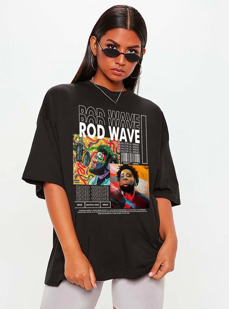 Vintage Bootleg Inspired Tee, Graphic Unisex Tee, Rod Wave Vintage T-Shirt, Rod Wave Beautiful Mind Shirt, Gift For Women And Men