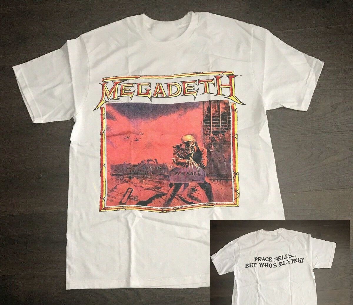 Vintage Megadeth Peace Sells 1986 T Shirt Reprint