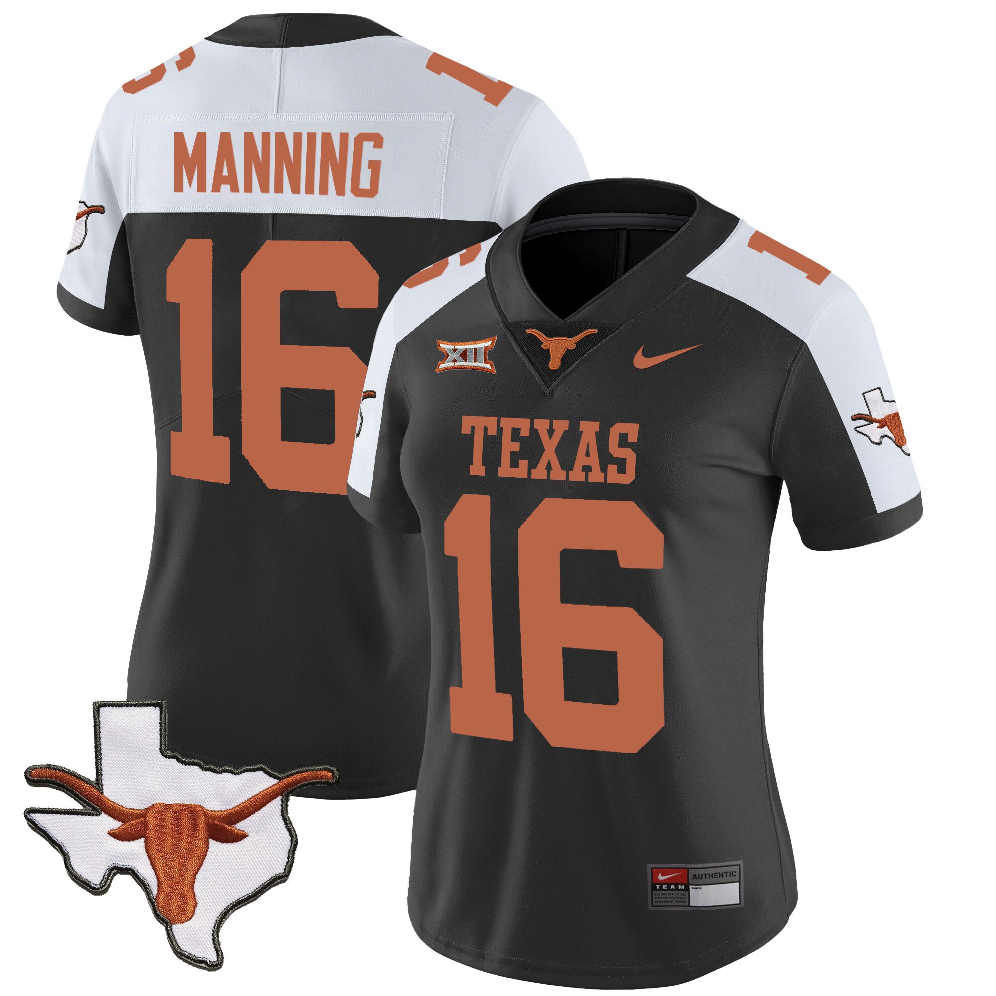 Women’S Texas Longhorns Vapor Limited Jersey V3 – All Stitched