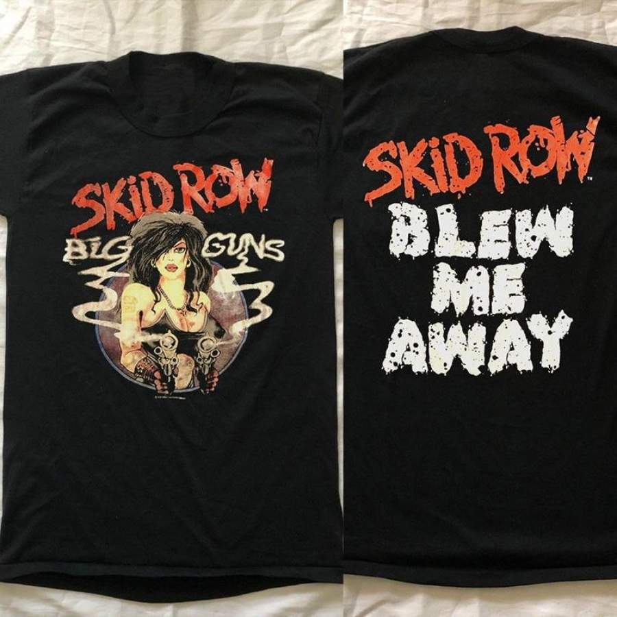 New Vintage Skid Row Shirt Big Guns 80’s