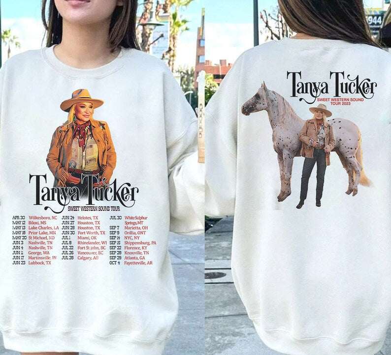 Tanya Tucker Sweet Western Sound Tour 2023 Shirt, Tanya Tucker Fan Shirt, Tanya Tucker Country Music Tour Shirt, Tanya Tucker 2023 Concert