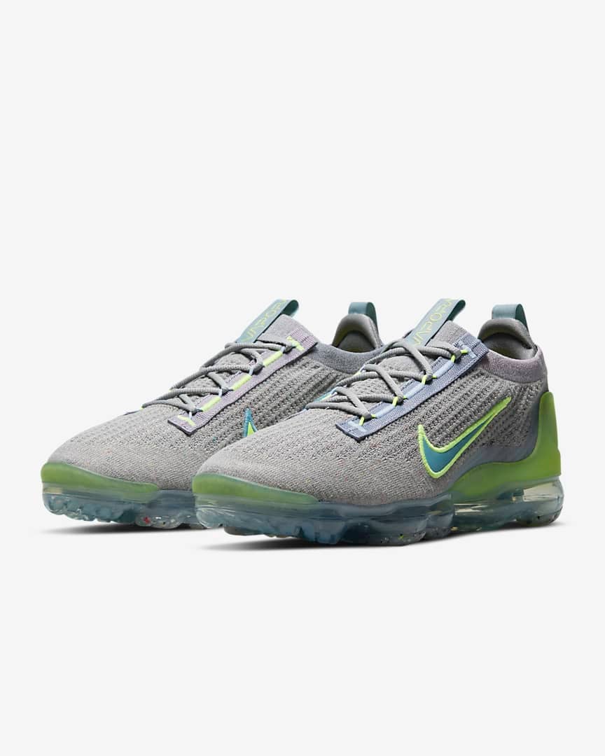 Nike Air VaporMax 2021 Flyknit ‘Grey Light Liquid Lime’ Shoes Sneakers SNK427892374