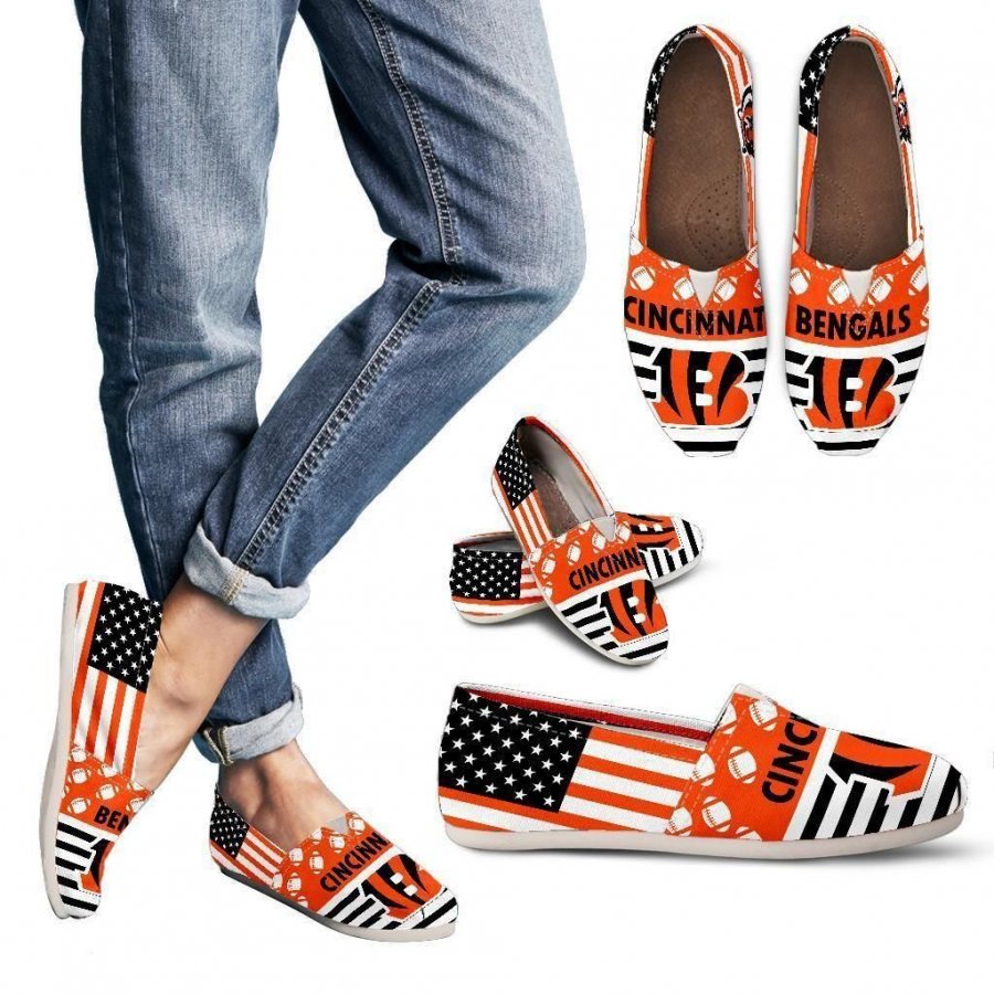 American Flag Cincinnati Bengals Casual Shoes #602