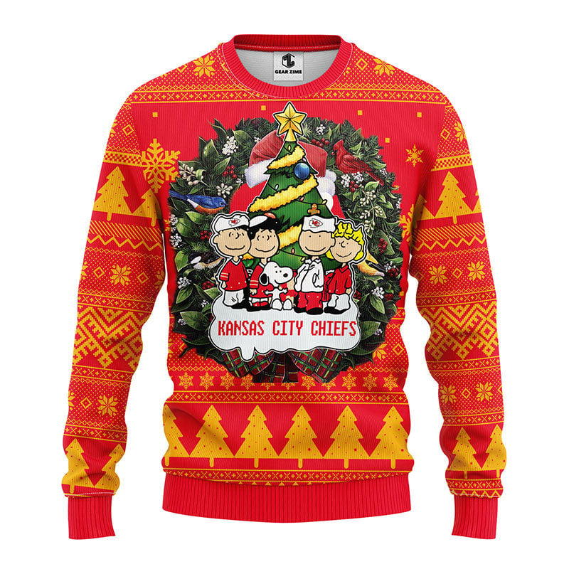 Kansas City Chiefs Snoopy Dog Ugly Christmas Sweater