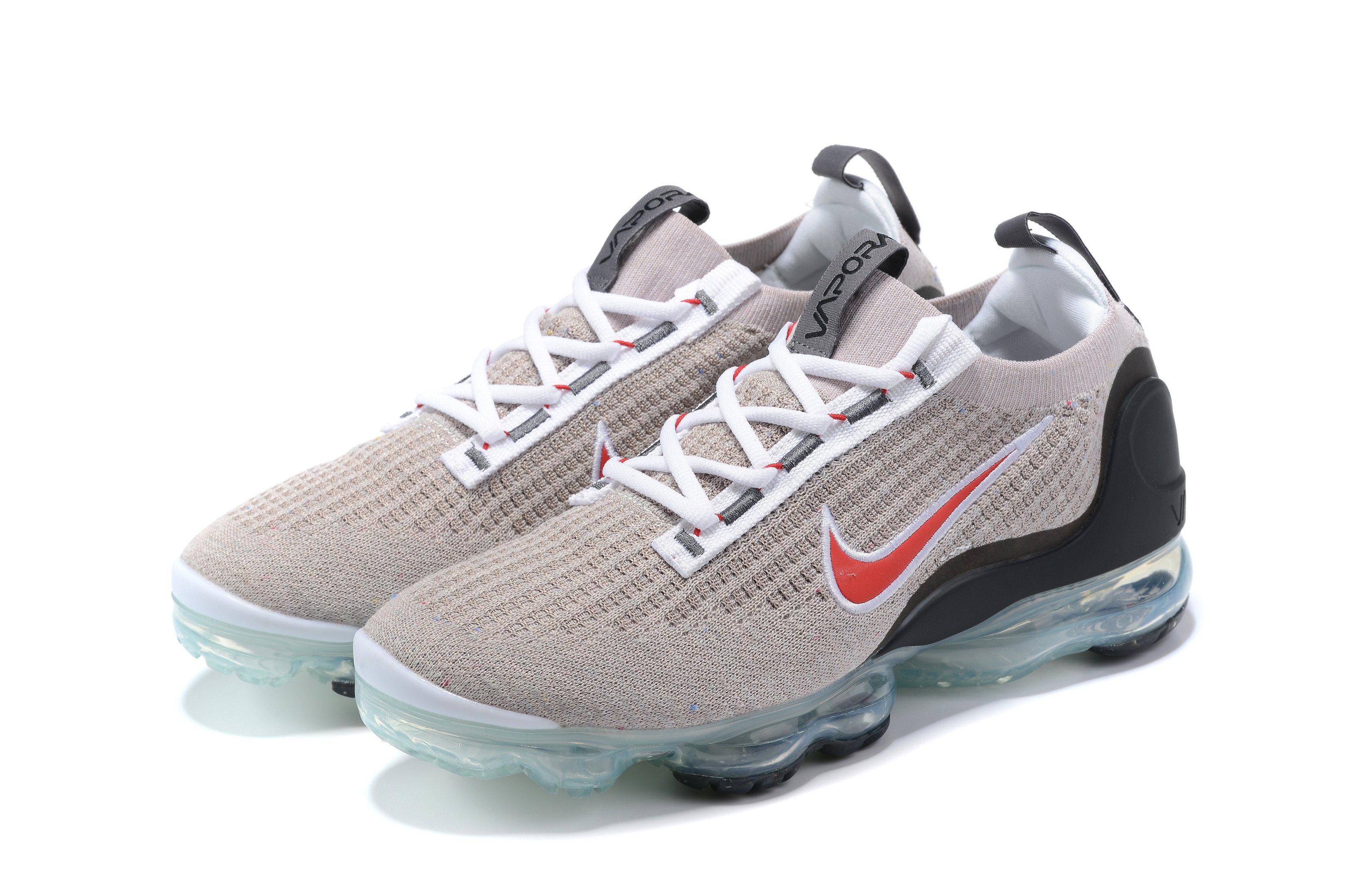 Nike Air Vapormax 2021 Flyknit ‘Light Bone University Red’ Shoes Sneakers SNK714868947