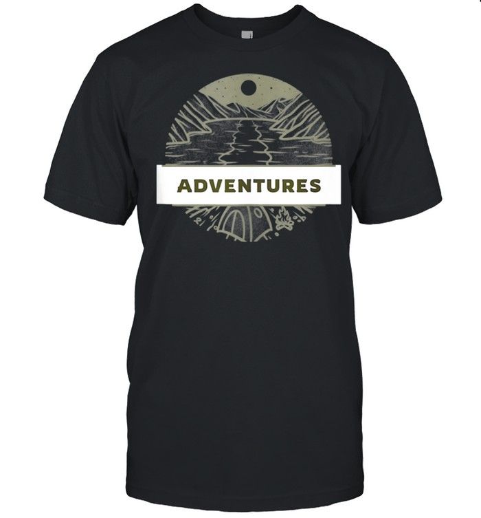 Adventure Camping Night Vintage Vanlife Retro Caravan YW1701692CL T-Shirt