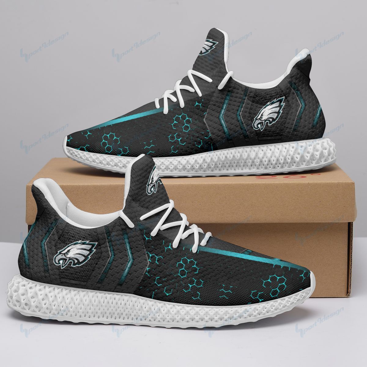 Philadelphia Eagles 4D Future Sneakers 35