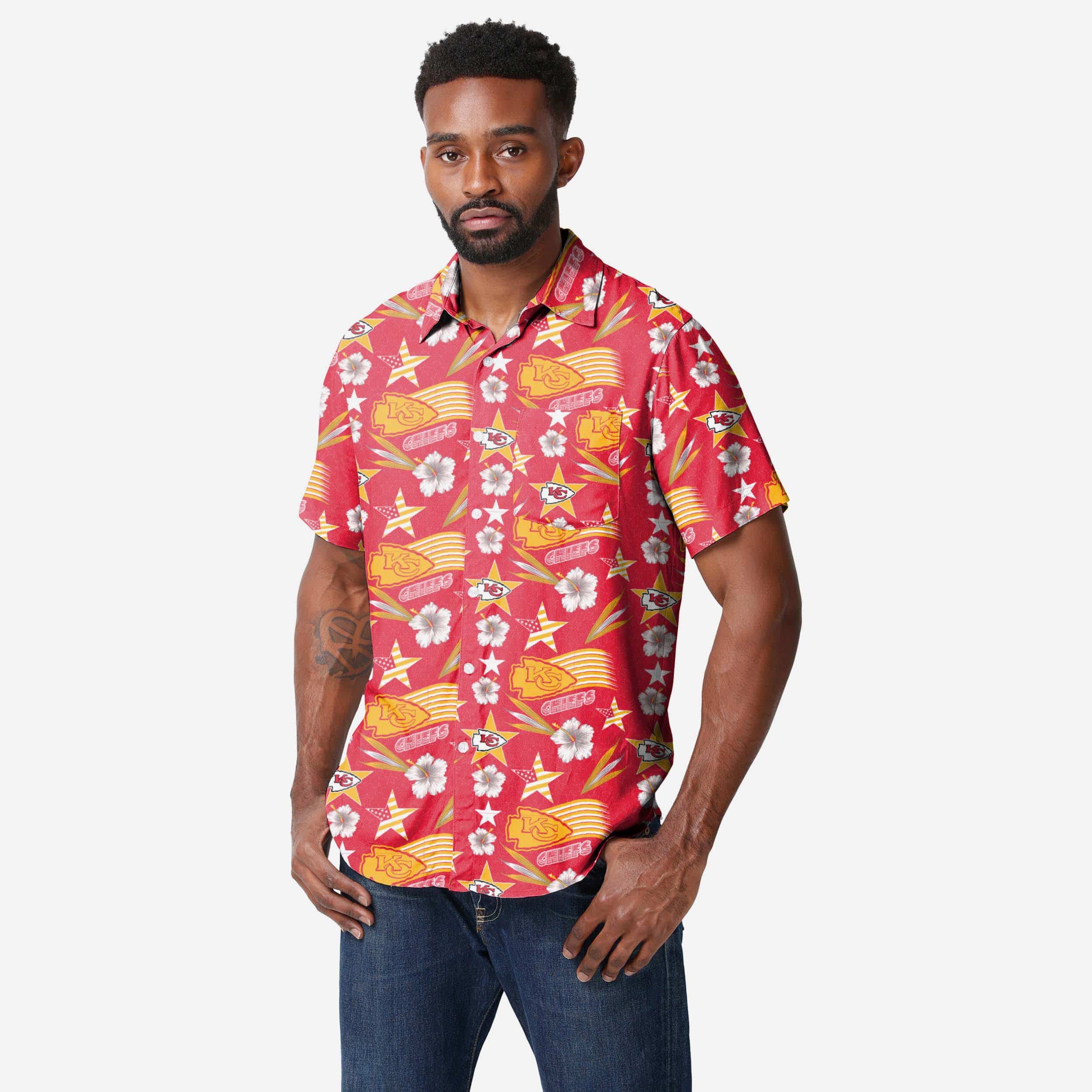 Kansas City Chiefs Americana Button Up Shirt