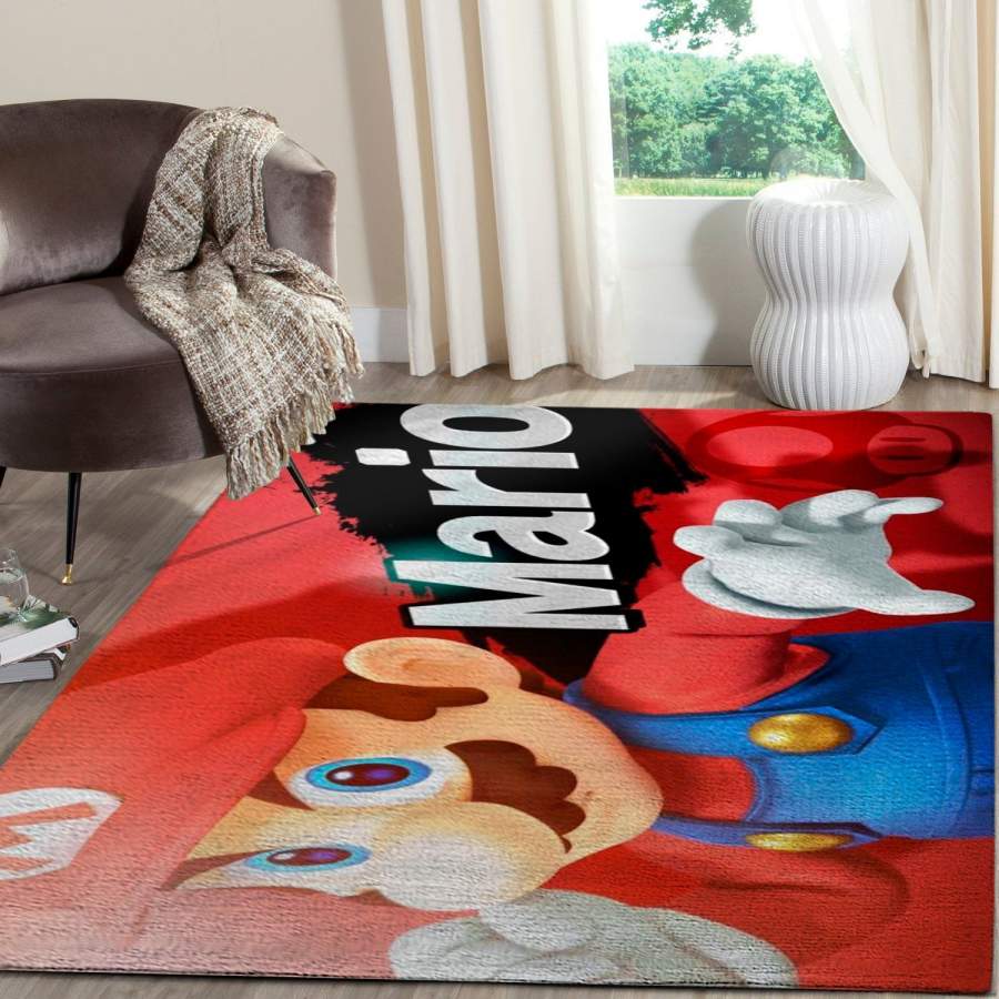 Super Mario Area Rug Nintendo Video Game GFD 19120611