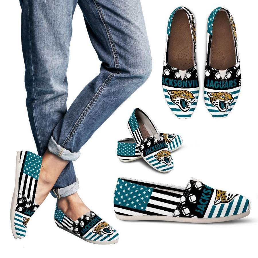 American Flag Jacksonville Jaguars Casual Shoes