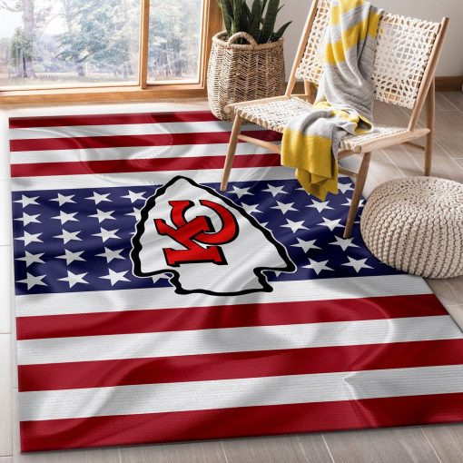 Kansas City Chiefs Rug All Over Print Logo Custom Area Rug Carpet Full Sizes Home Living Rug Carpet Decor