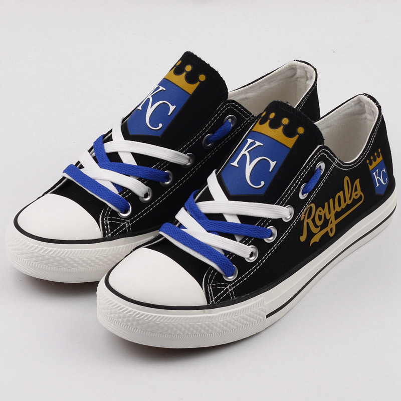 Kansas City Royals  Low Top Canvas Shoes Limited Sneakers Style #1 Gift For Fans