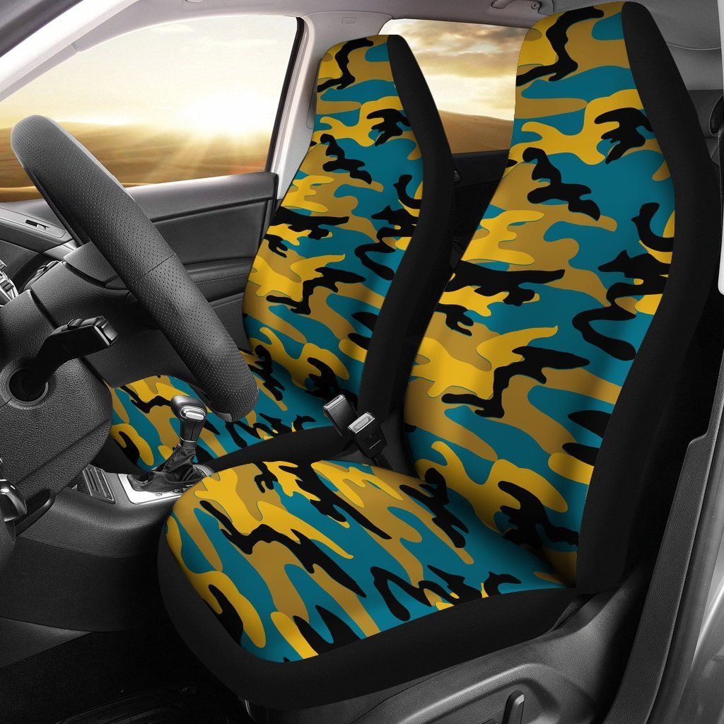 Jacksonville Jaguars Inspired Camo Car Seatcovers