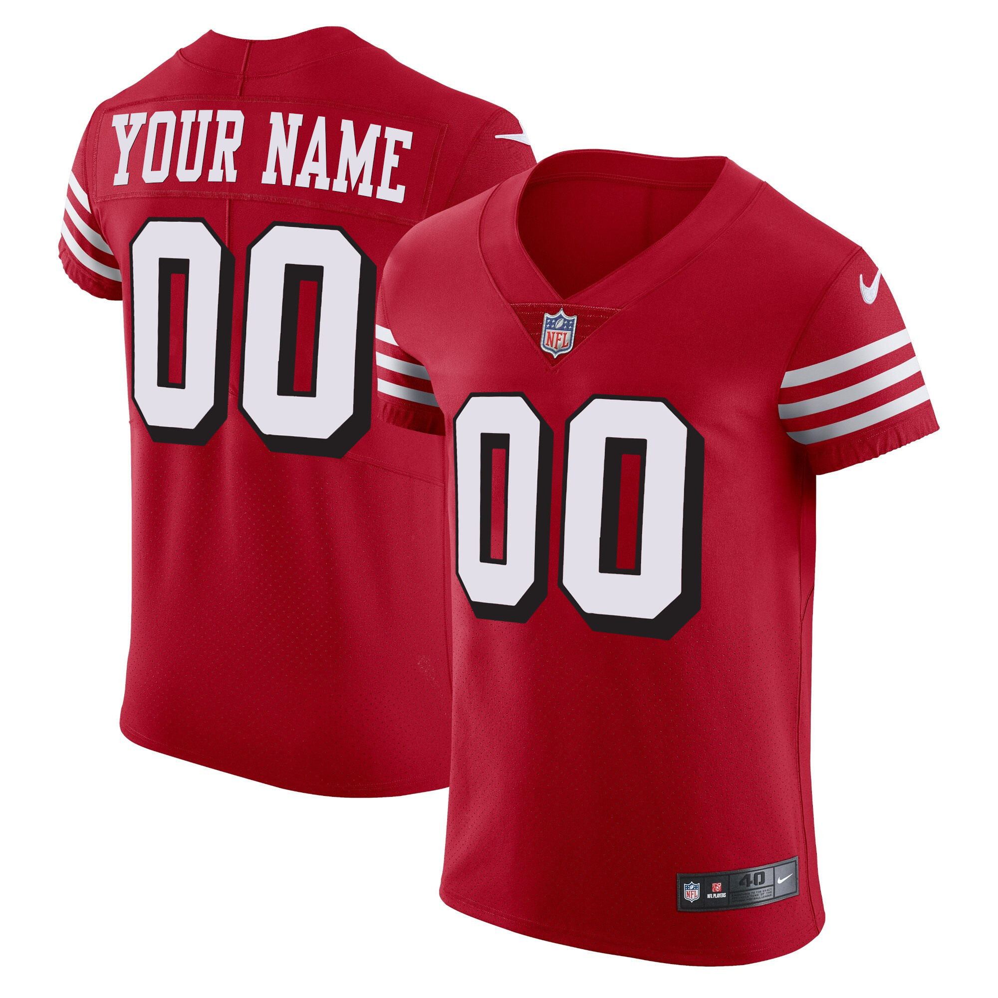 49Ers Vapor Elite Custom Jersey – All Stitched