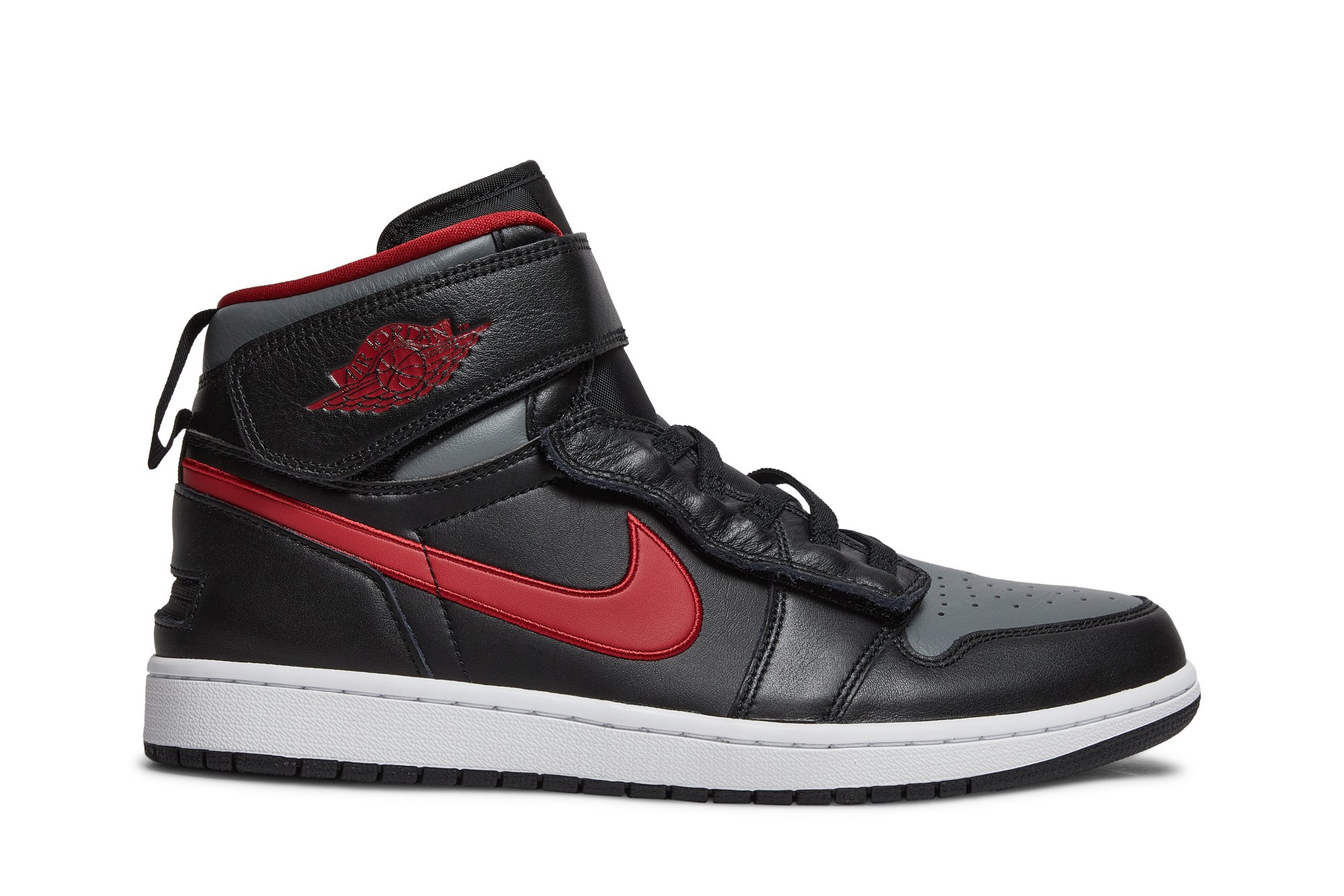 Jordan 1 High FlyEase Black Gym Red Smoke Grey – Kohlrabis 195243486657