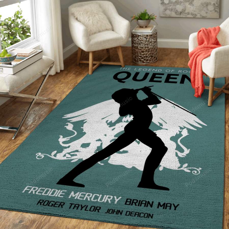 Freddie Mercury Artwork – Music Art For Fans Area Rug Living Room Carpet Floor Decor