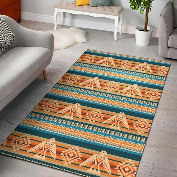 Aztec Eagle And Texture Area Rug Hom …
