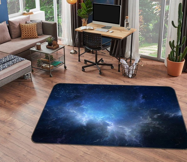 3D Bad Cloud Lightening Area Rug Home Decor