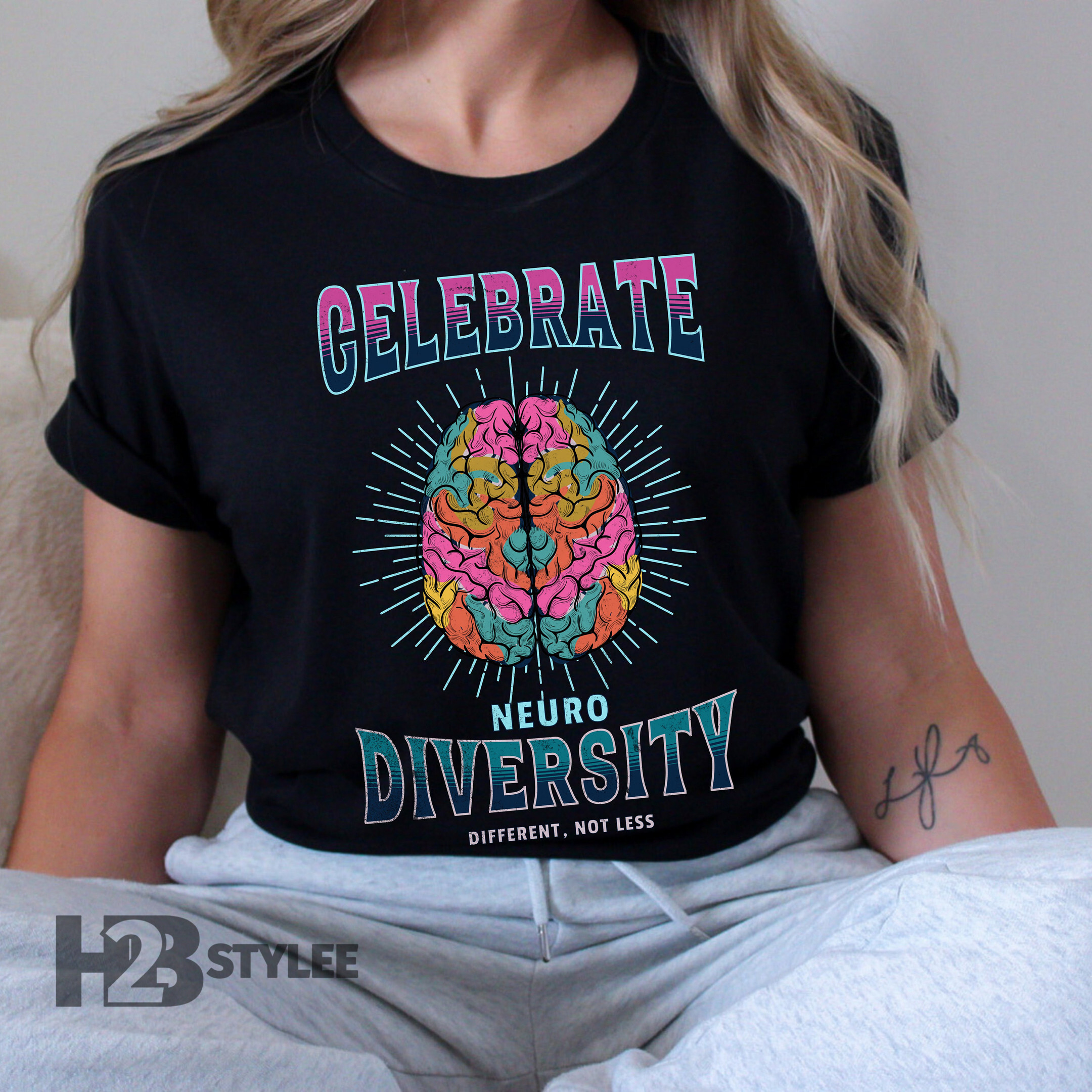Celebrate Neurodiversity Adhd Autism Awareness Support Gift Neurodiversity Special Education Unisex T Shirt, Sweatshirt, Hoodie
