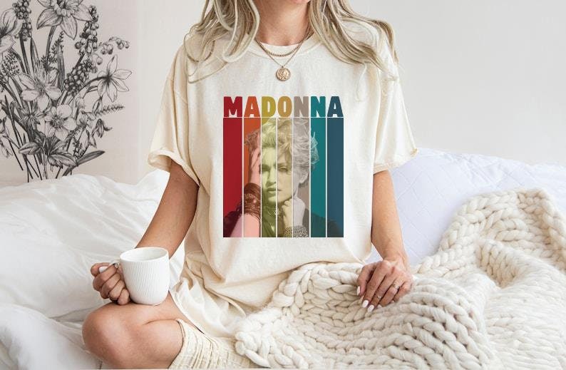 Madonna Retro Vintage T-Shirt, Madonna Shirt, Music Shirt, Gift Tee For You And Your Friends