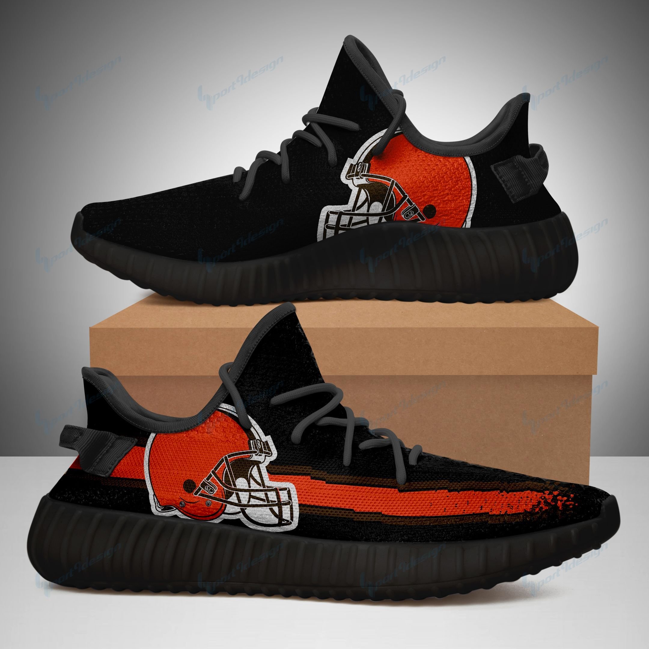 Cleveland Browns Yeezy Shoes 031