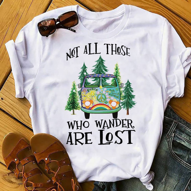 CAMPING Not All Those Wander are lost, Camping Shirt, Camping Tee, Camping TShirt, Camper Shirt, Camping Gift, Camper Gift, Camping T Shirt