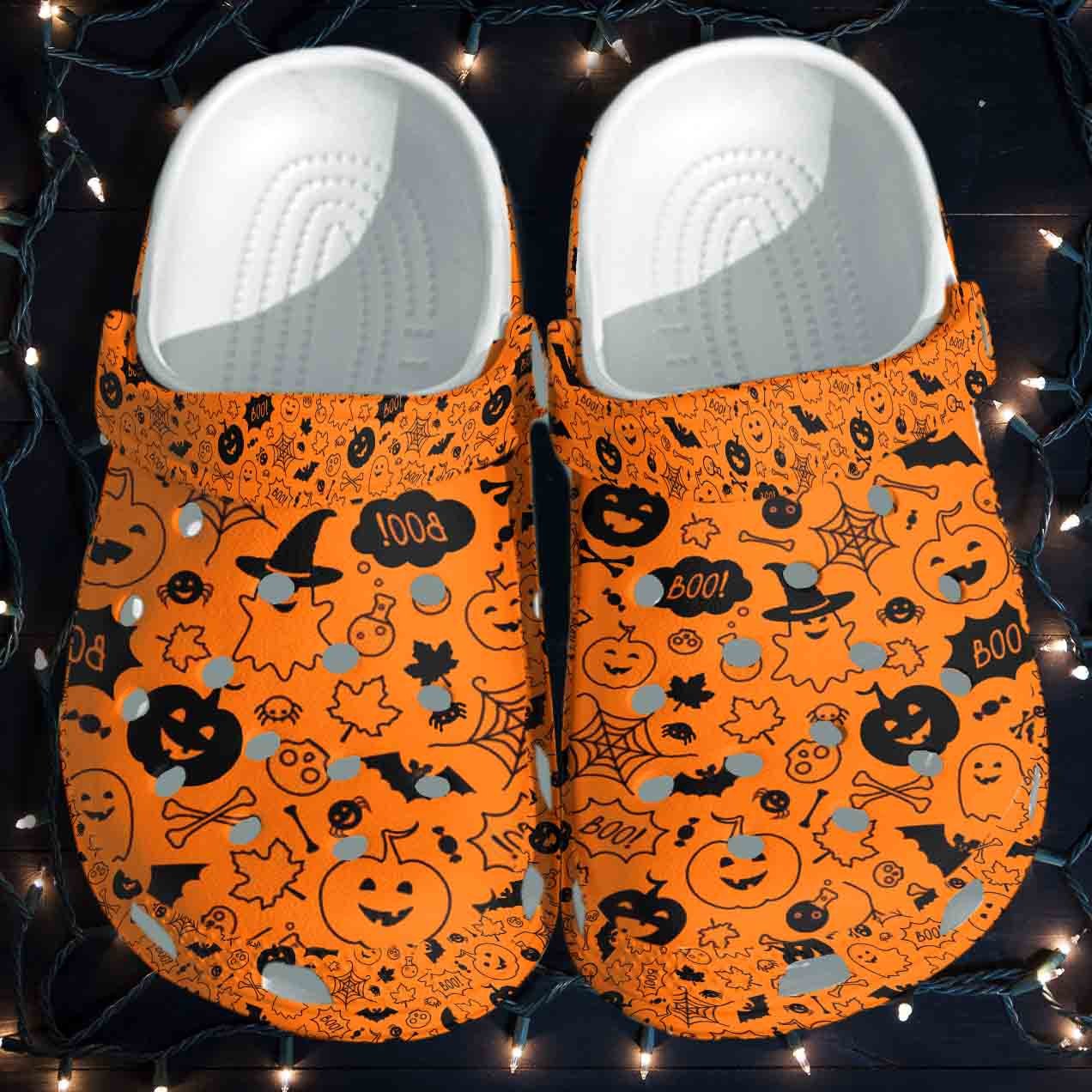 Monsters Ghost Halloween Shoes Crocss Crocband Clogs Gift For Kids – Hlw-Monsters – Gigo Smart